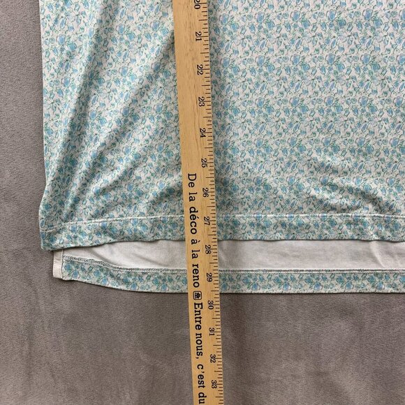 Johnnie-O Mens Shirt Large Malibu Blue Kilmer Polo Featherweight UPF50 Drinks - Picture 6 of 9